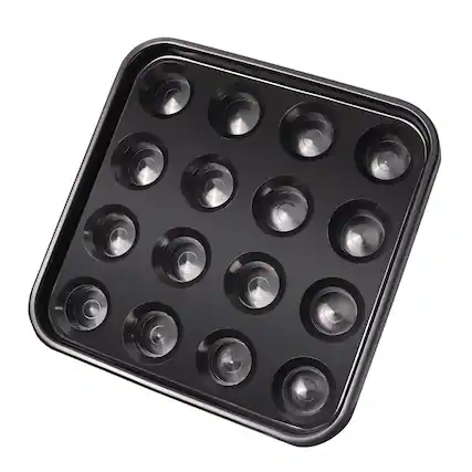 Front. GSE Games & Sports Expert - Black Plastic Pool Ball Carrying Tray, Billiard Ball Storage Tray for 16 Balls, Billiard Ball Rack - Black.