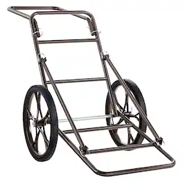 VEVOR - Deer Cart, 500 LBS Capacity Folding Game Cart, Deer Cart Game Hauler with 17" Big Rubber Wheel & Ergonomic Handle - Brown;Black