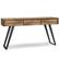 Front. Simpli Home - Lowry Console Sofa Table - Distressed Golden Wheat.
