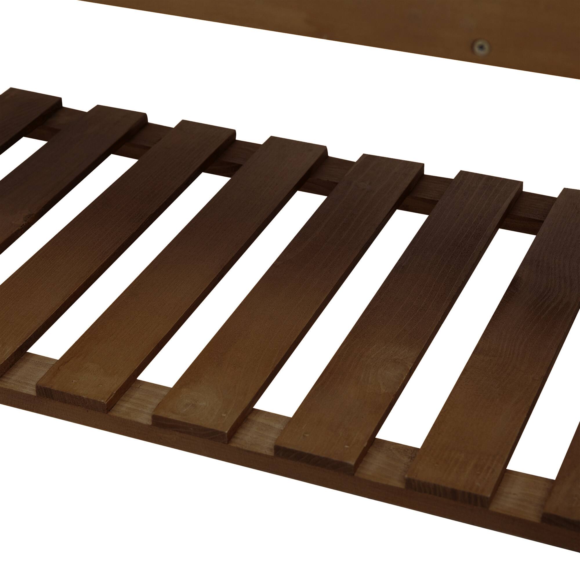 Alt View 8. Outsunny - 41" Raised Garden Bed with Trellis on Wheels, Wooden Elevated Planter Box with Legs and Bed Liner - Coffee.