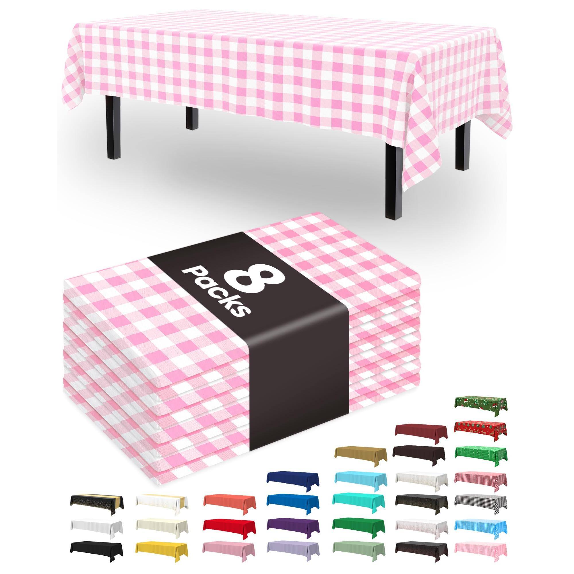 Pink Plaid-54" X 108" Rectangle