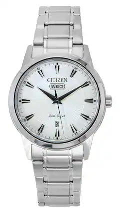 Citizen - Eco-Drive Stainless Steel Dial AW0100-86B Men's Watch - White