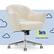 The image features a white Serta chair with a fluffy, white cushion. The chair is placed on a metal stand, and there are clouds in the background. The text "Serta Always Comfortable" is displayed prominently in the image, emphasizing the comfort and quality of the chair.