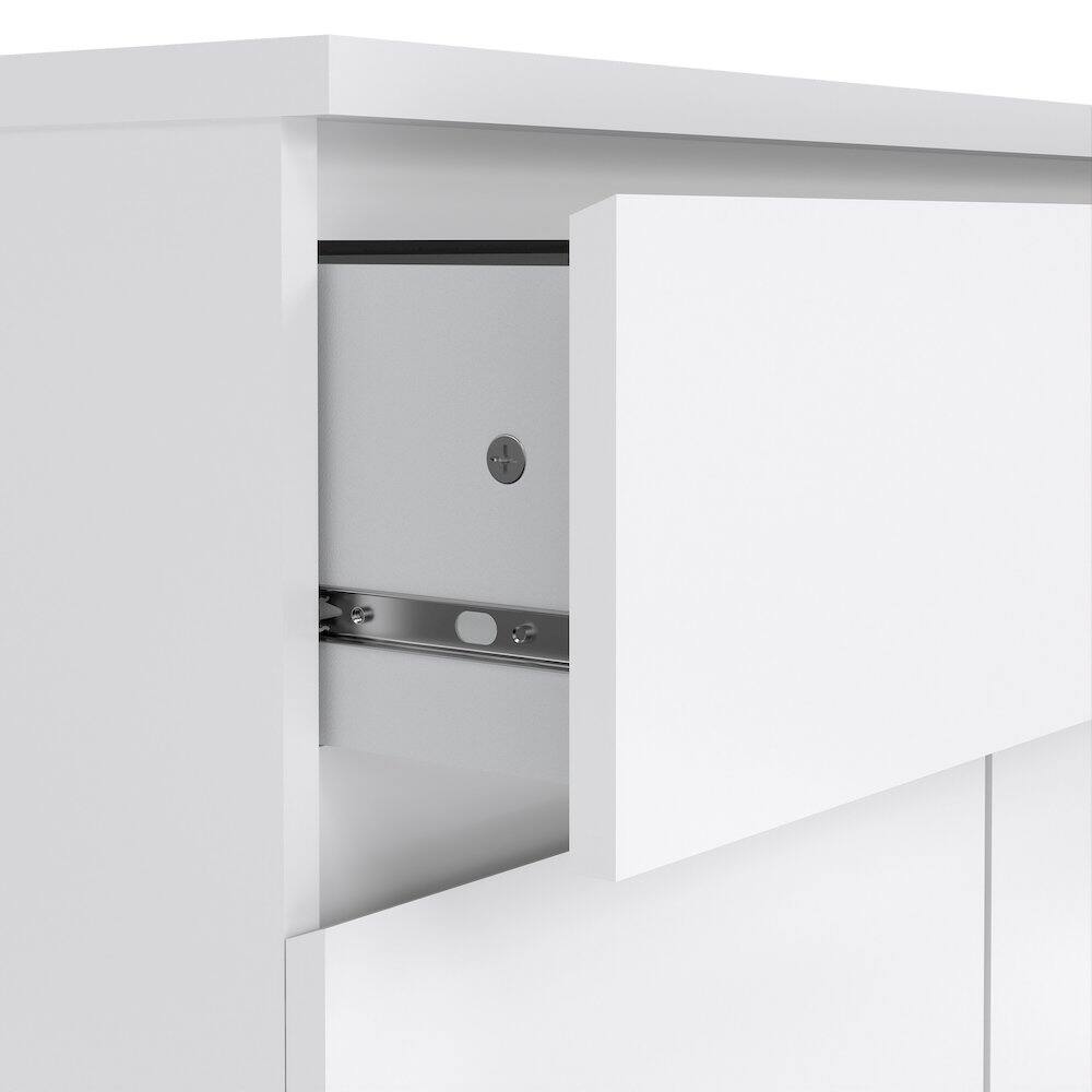 Alt View 1. Tvilum - Scottsdale 1 Drawer, 2 Door Sideboard High Gloss - White.