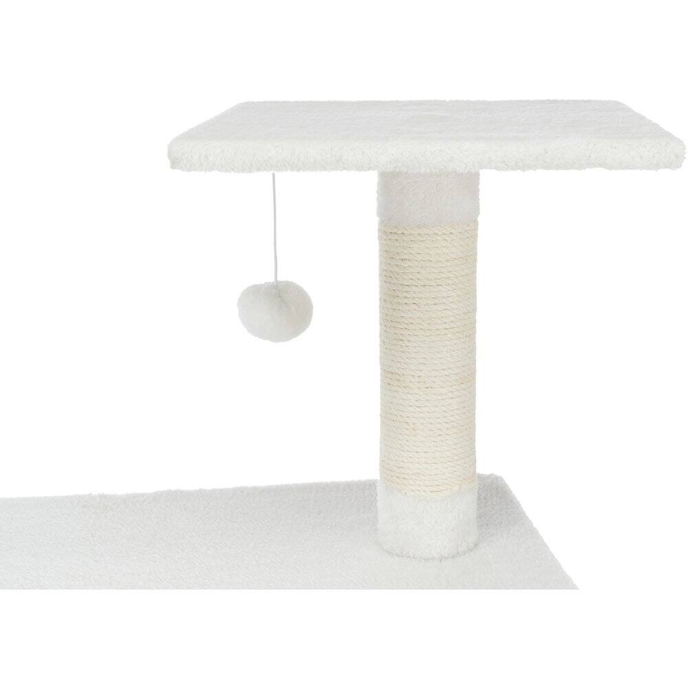 Alt View 2. TRIXIE - Abby Plush 4-Level Cat Tree with Sisal Scratching Posts Condo & Cat Toy - Cream.