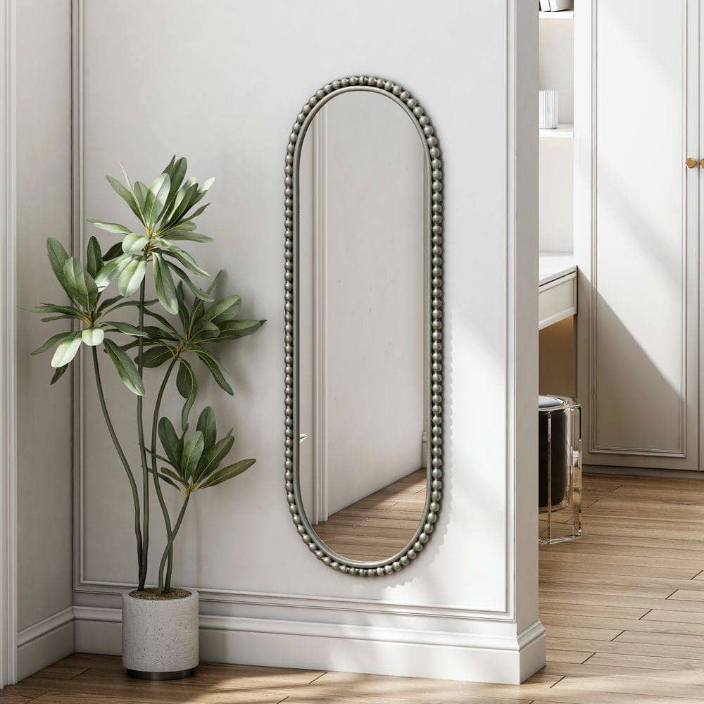 Kadyn - 48"x30" Smart LED Wall-Mounted Mirror, Touch Screen & Anti-Fog Function for Bathroom/Barber Shop, Antique Silver