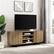 Alt View 12. Walker Edison - Modern Paneled-Door TV Cabinet for TVs up to 65” - Coastal Oak.