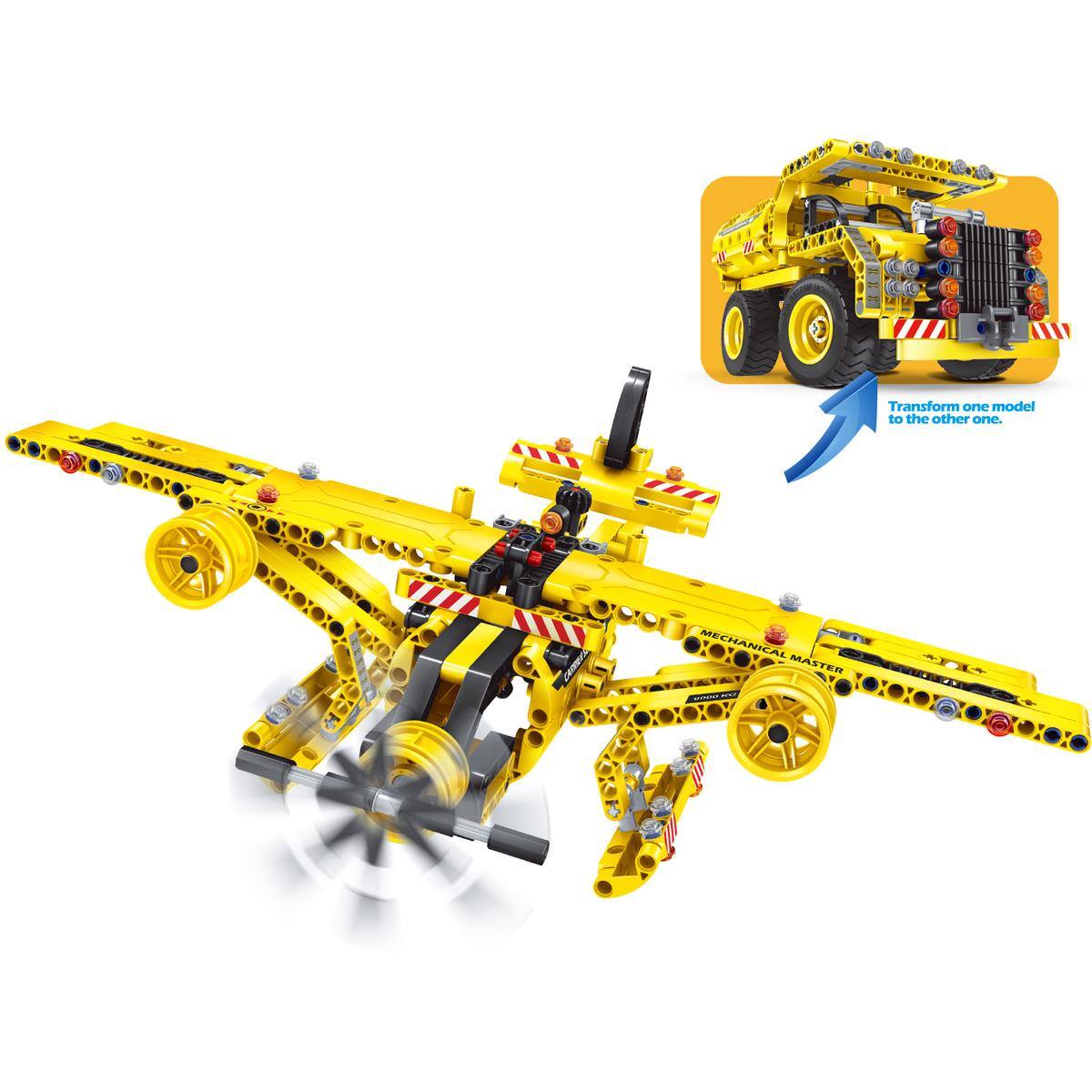 JuzToys STEM Toys Building Toys For Kids, 2 in 1 361pcs