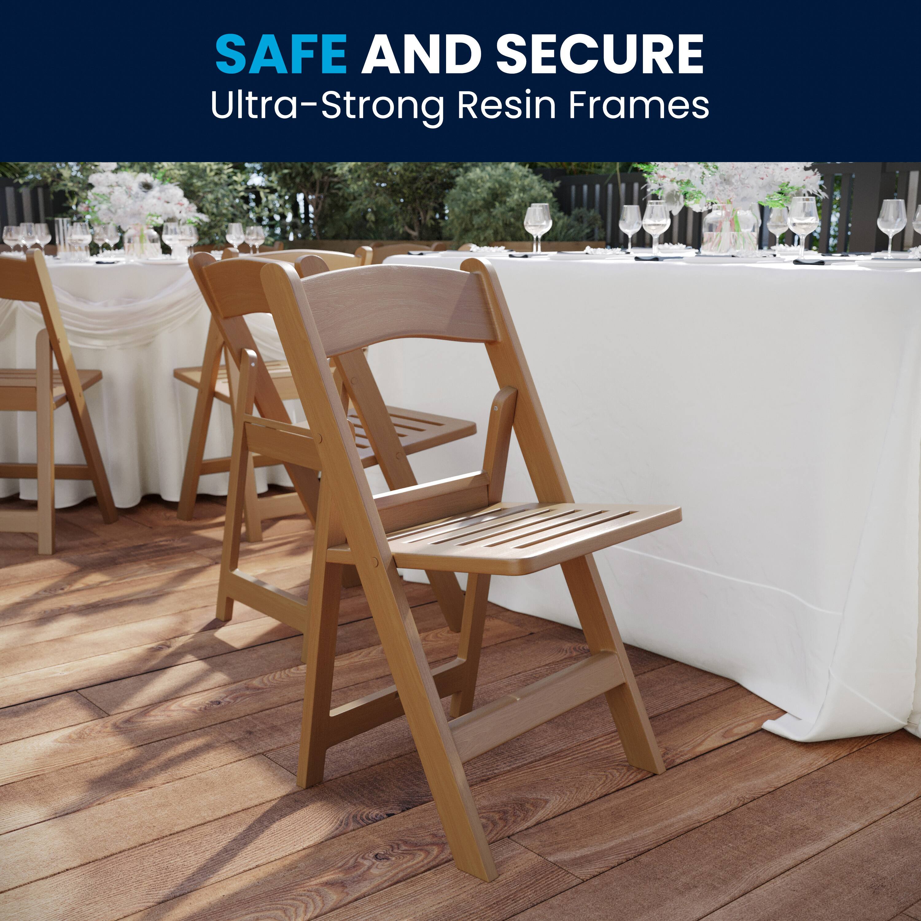SAFE AND SECURE  
Ultra-Strong Resin Frames