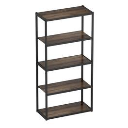 Fleximounts - 5-Shelf Heavy-Duty Adjustable Garage Storage Shelving, Black (35 in. W x 71.1 in. H x 15.7 in. D) - Black