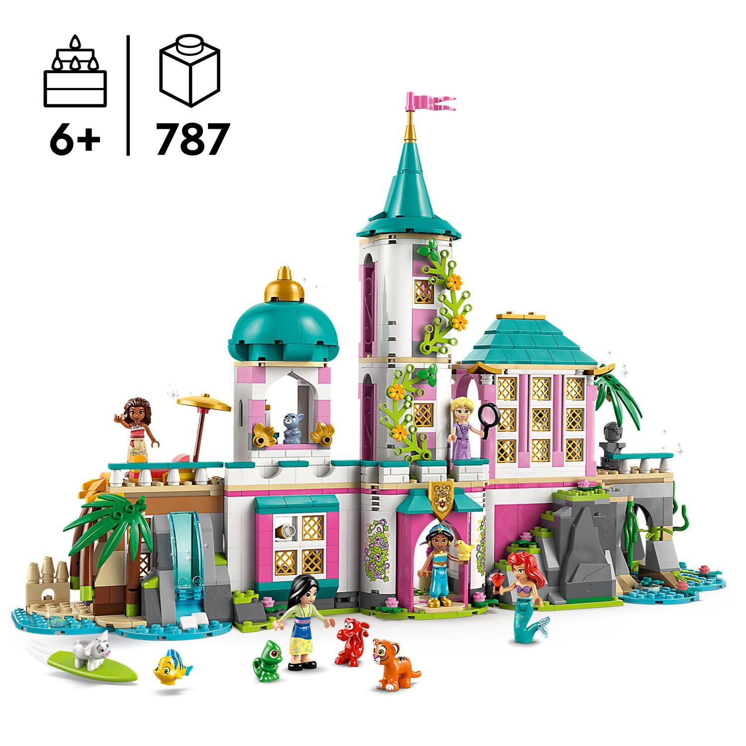 Angle. LEGO - Disney Princess Castle & Royal Pets, 6+ 43267.