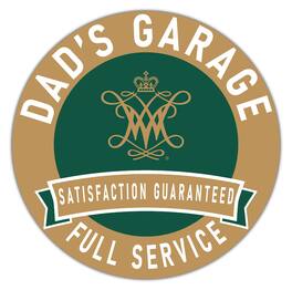 Fan Creations - William & Mary Tribe 16" x 16" Dad's Garage Wood Sign - Multicolor