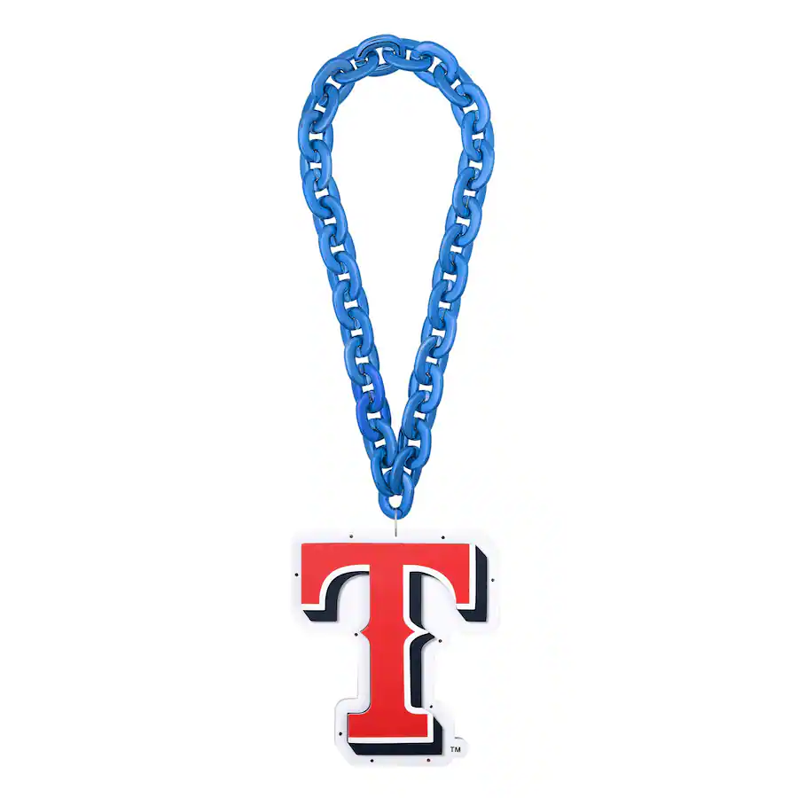 Texas Rangers Light FOCO Texas Rangers Light Up Big Logo Fan Chain Multicolor 202576474 ...