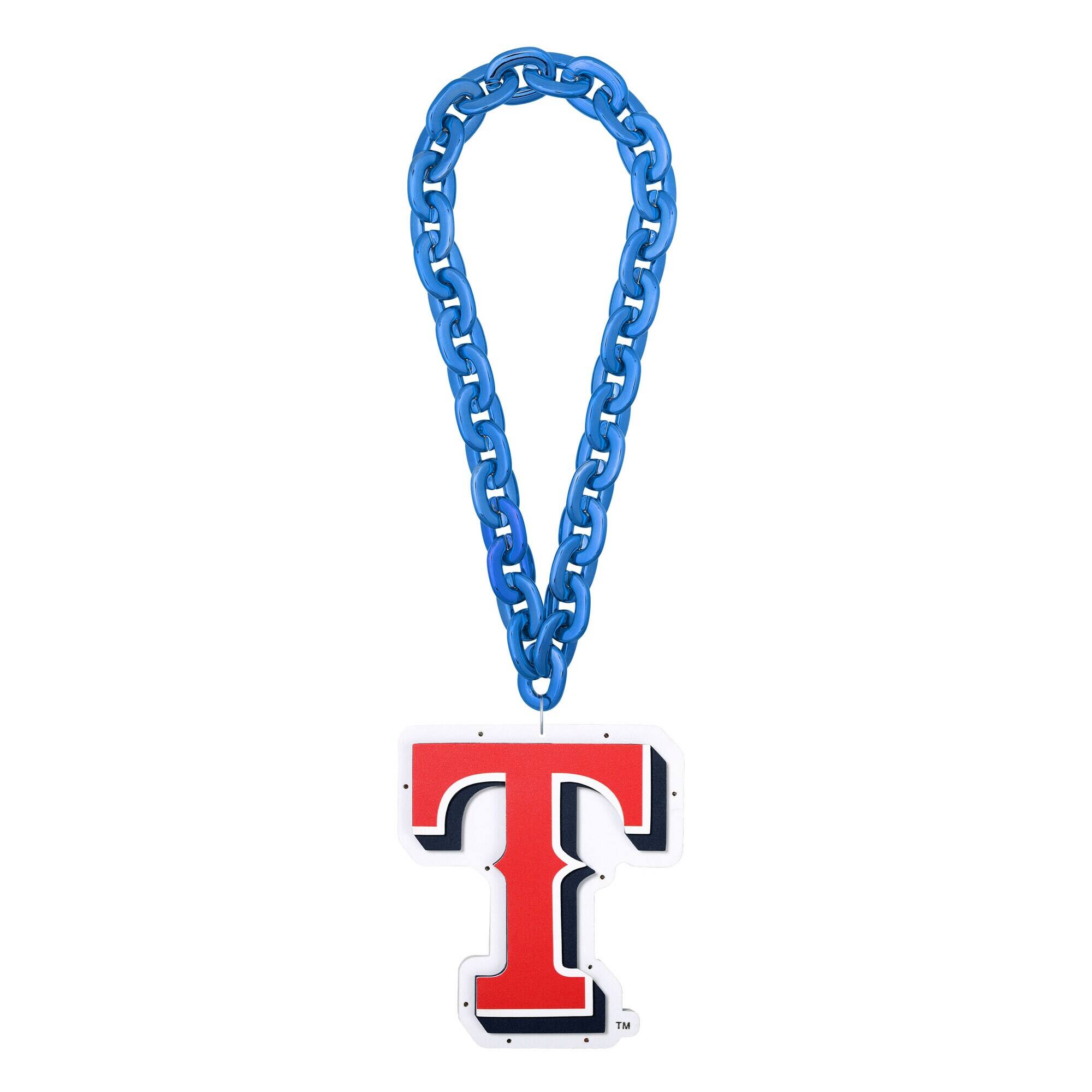 FOCO - Texas Rangers Light Up Big Logo Fan Chain - Multicolor