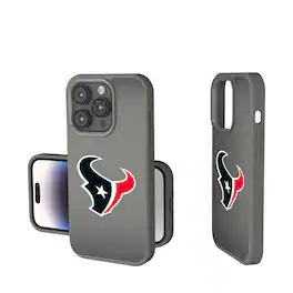 Keyscaper - NFL - Houston Texans - Linen Logo iPhone Soft Touch Case - 15 - Gray