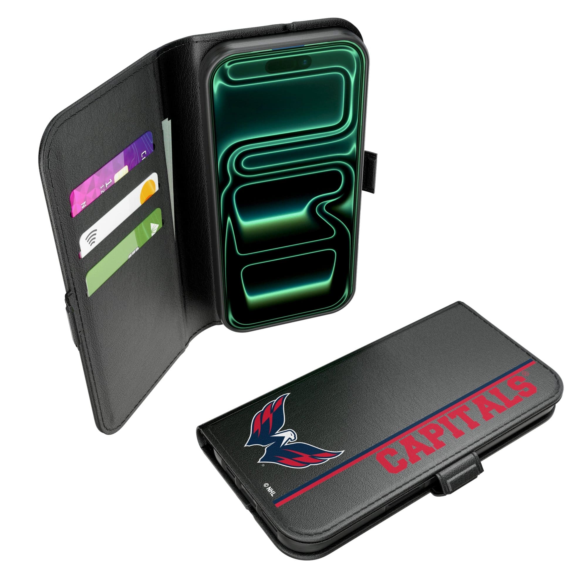 Keyscaper - NHL - Washington Capitals iPhone Folio 2.0 Case - 17 Pro - Black price history on PriceWatchPro
