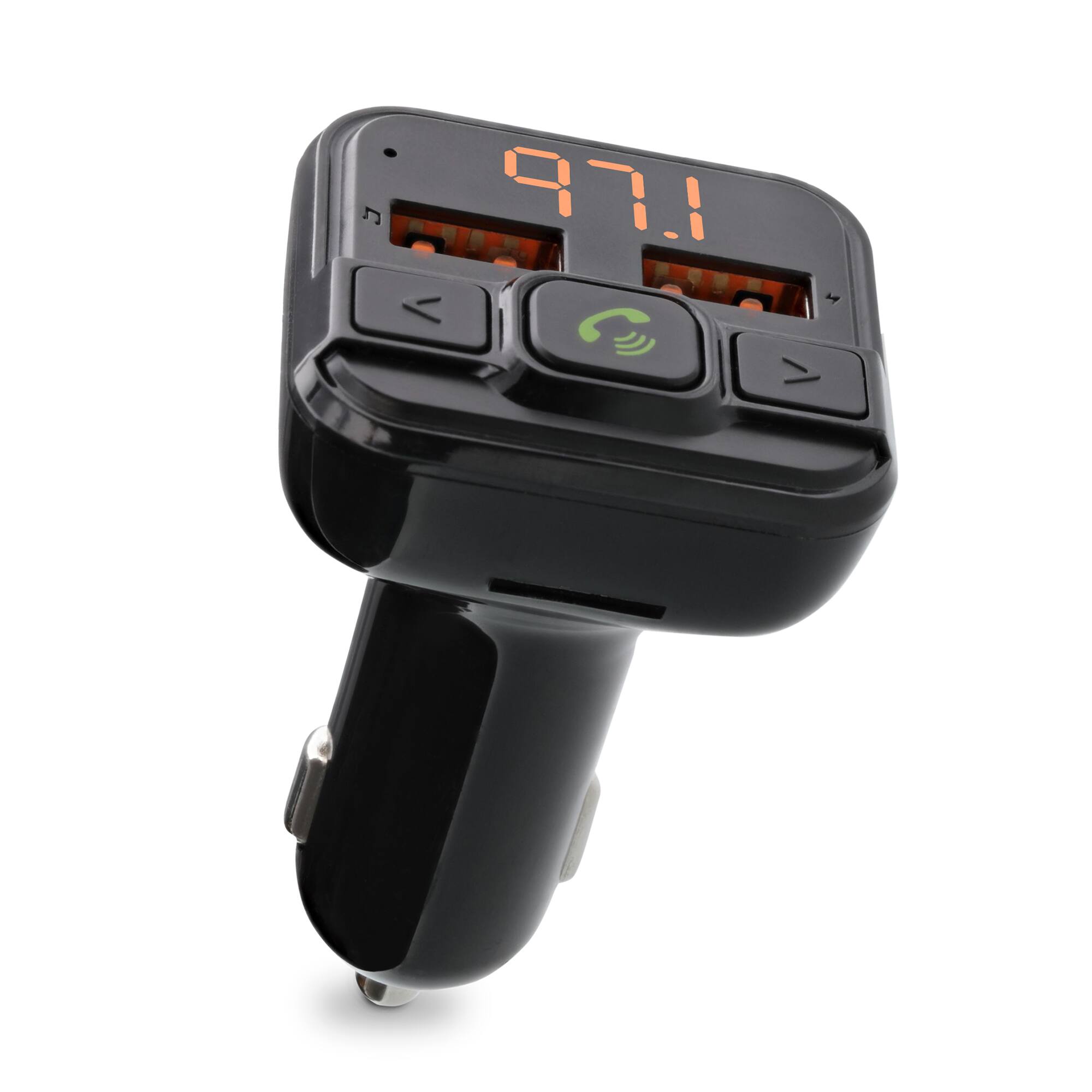 Alt View 2. Armor All - Armor All Bluetooth FM Transmitter and Car Charger with 2 USB Ports - Black.