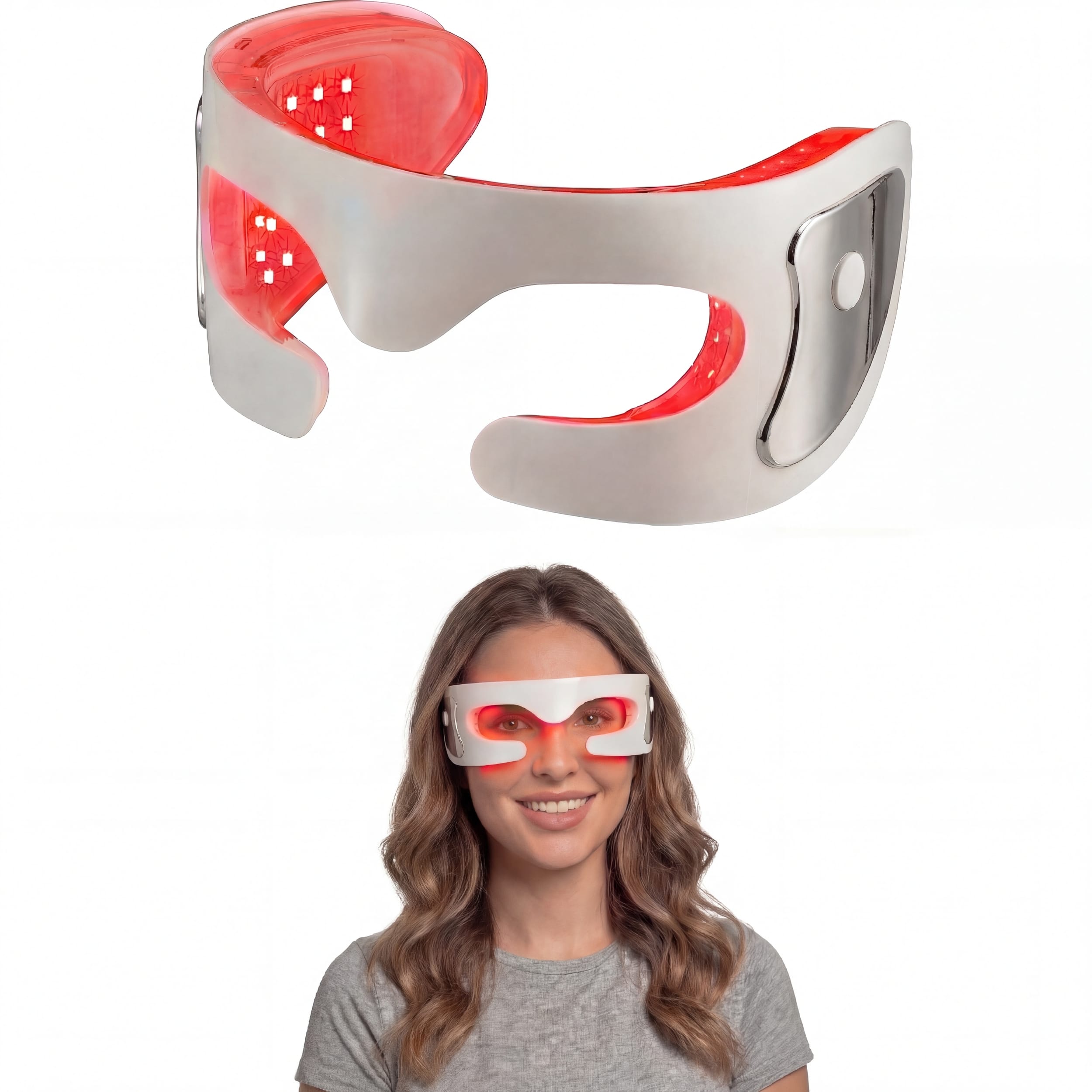 Lovery - LED Red Light Therapy Advanced Restoration Pro Eye Mask - White