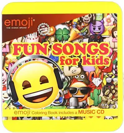 emoji
THE ICONIC BRAND
FUN SONGS for kids
emoji Coloring Book includes a MUSIC CD
