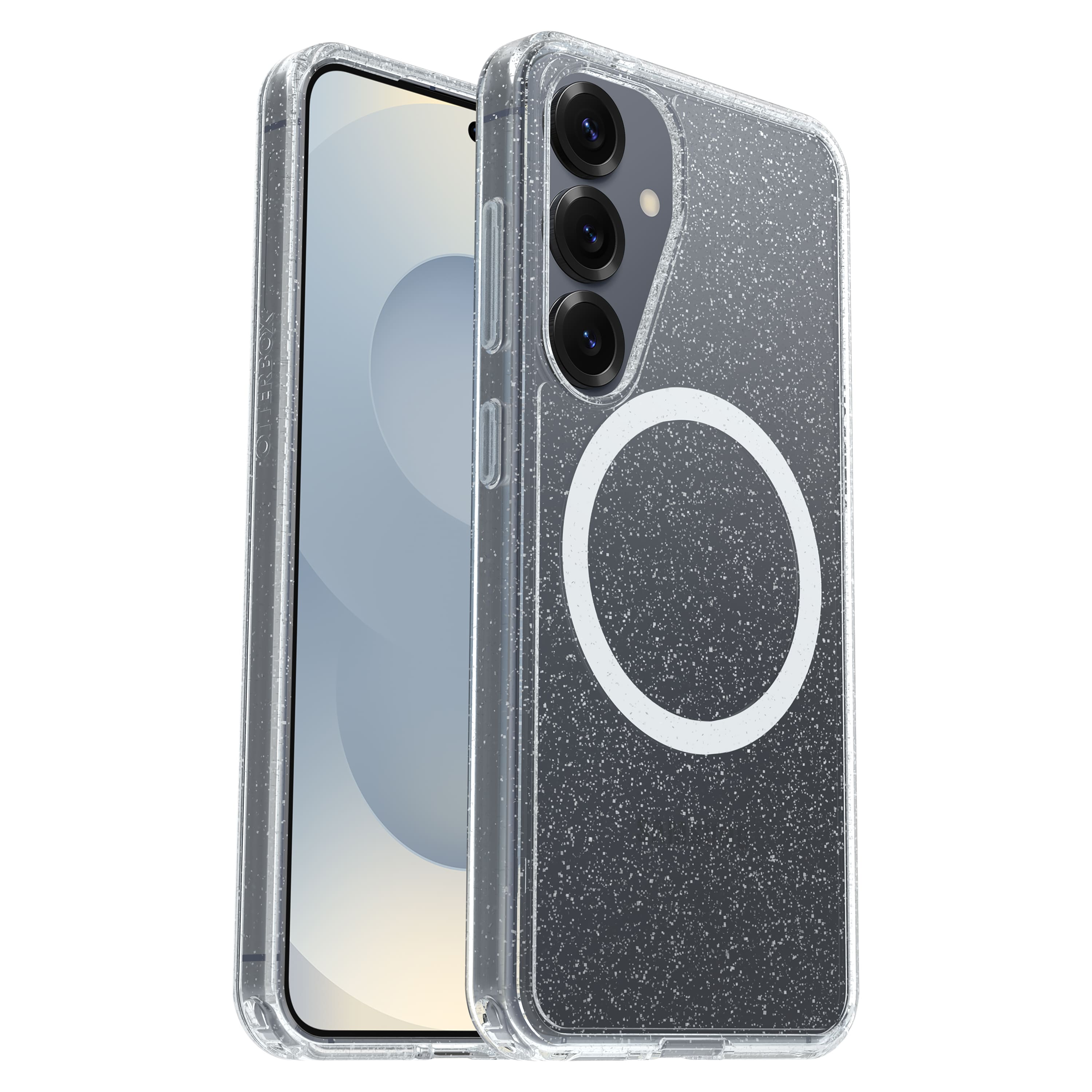 OtterBox - Symmetry Series Hard Shell with Magnets for Samsung Galaxy S25 - Stardust 3.0 - Front_Zoom