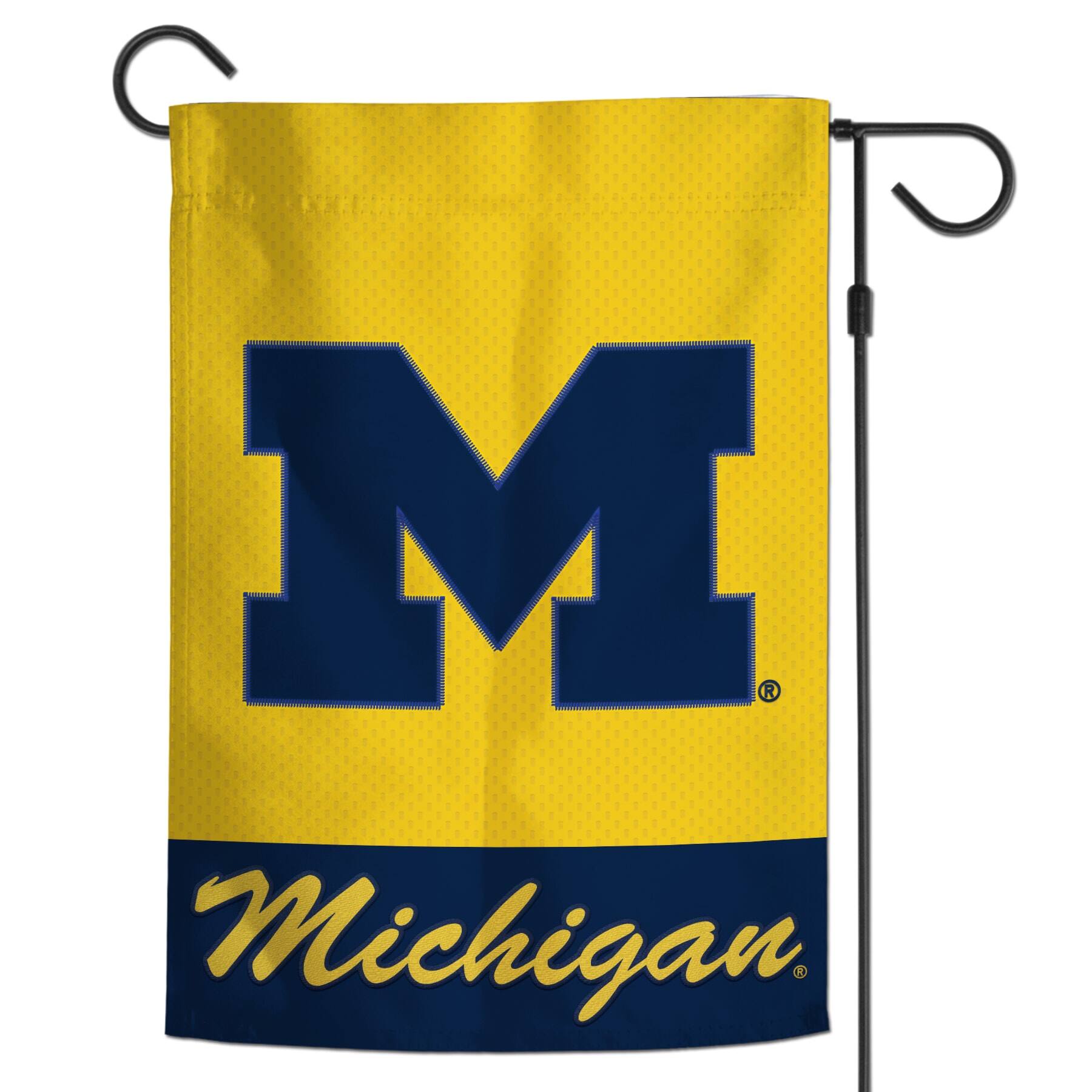 Alt View 1. WinCraft - Michigan Wolverines 12" x 18" Applique Garden Flag - Multicolor.