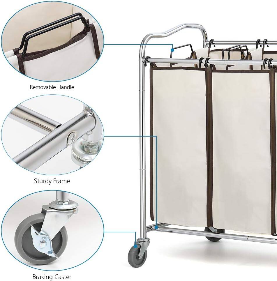 Removable Handle  
Sturdy Frame  
Braking Caster