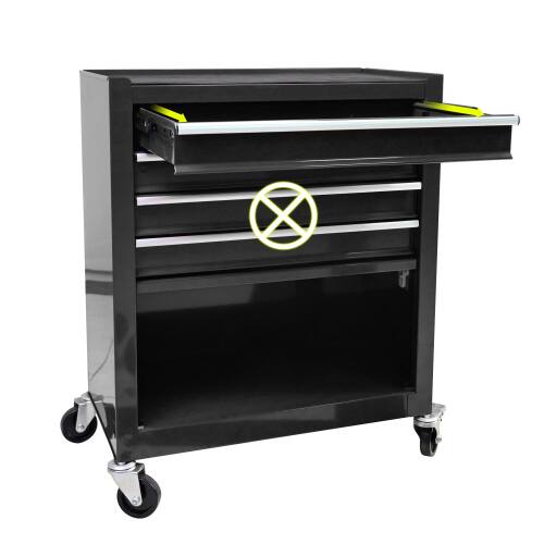 Alt View 2. LOVMOR - 4 DRAWERS MULTIFUNCTIONAL TOOL CART WITH WHEELS.