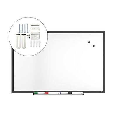 Alt View 4. TRU RED - Magnetic Steel Dry Erase Board, 3' x 2' - Black Frame.