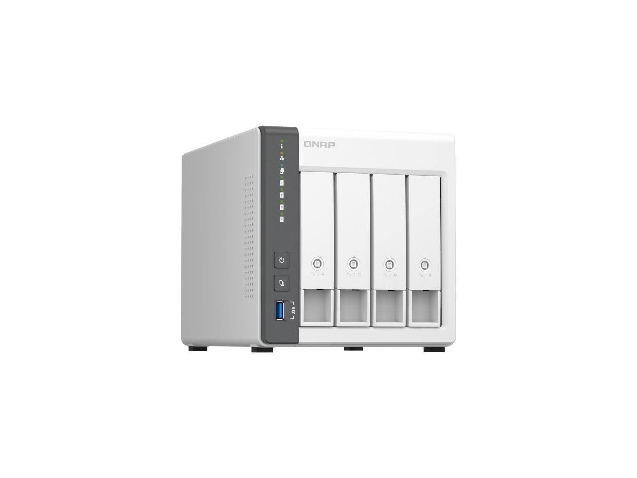 QNAP NAS　TS-433　Western Digital 4TB HDD QNAP TS 433 4G US 4 Bay NAS Diskless System Network storage Black