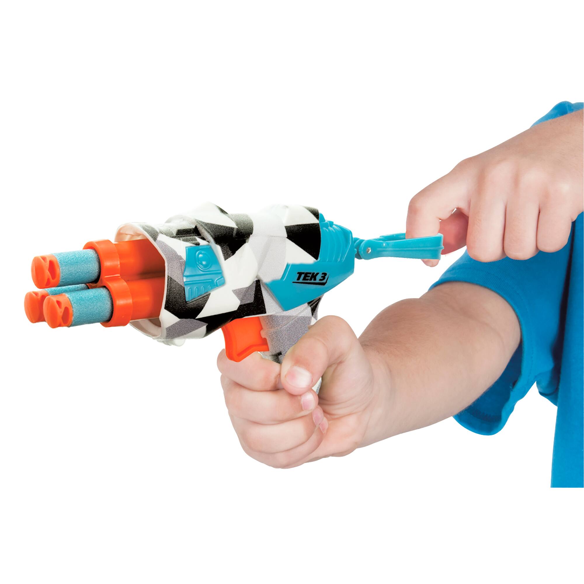 Alt View 1. Buzz Bee Toys - Buzz Bee Toys - Blitz Fire Dart Blasters Set W/ 4 Dart Blasters, 20 Accu-Blast Darts,  Ages 6+.