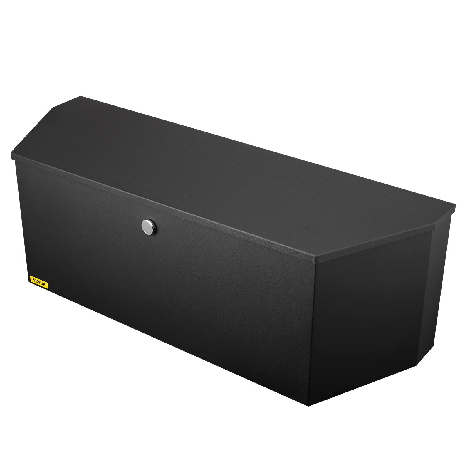 Alt View 5. VEVOR - Trailer Tongue Box, Carbon Steel Tongue Box Tool Chest, Heavy Duty Trailer Box Storage with Lock and Keys, 36"x12"x12" - Black.