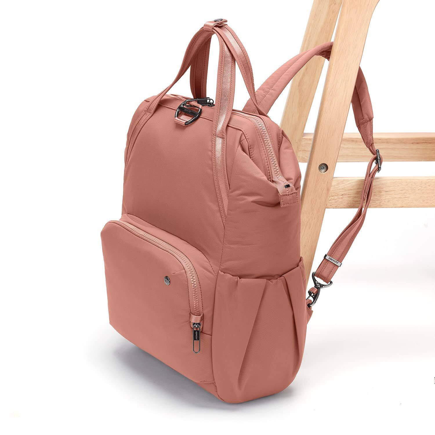 Alt View 1. Pacsafe - Pacsafe Citysafe CX backpack (Rose) - Rose.