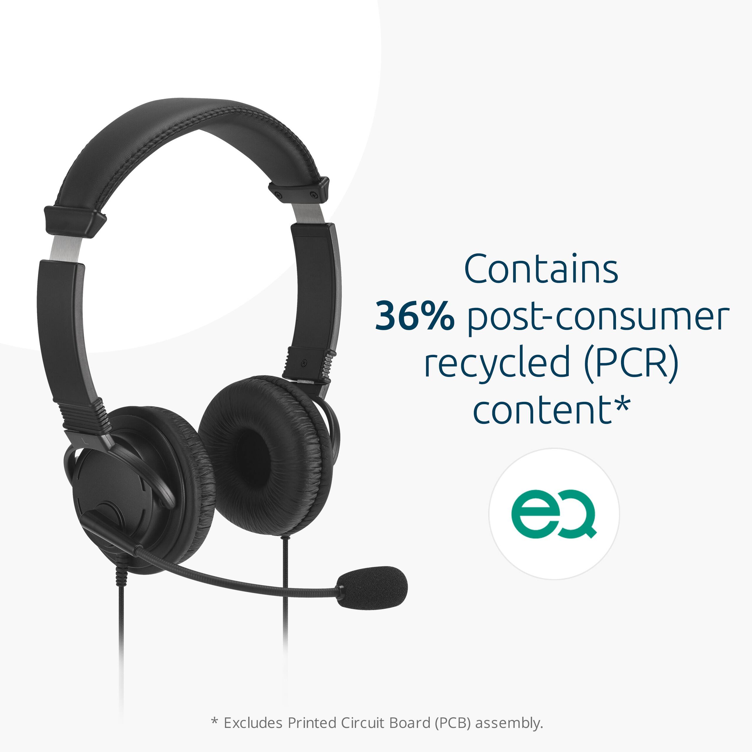 Contains 36% post-consumer recycled (PCR) content*  
*Excludes Printed Circuit Board (PCB) assembly.