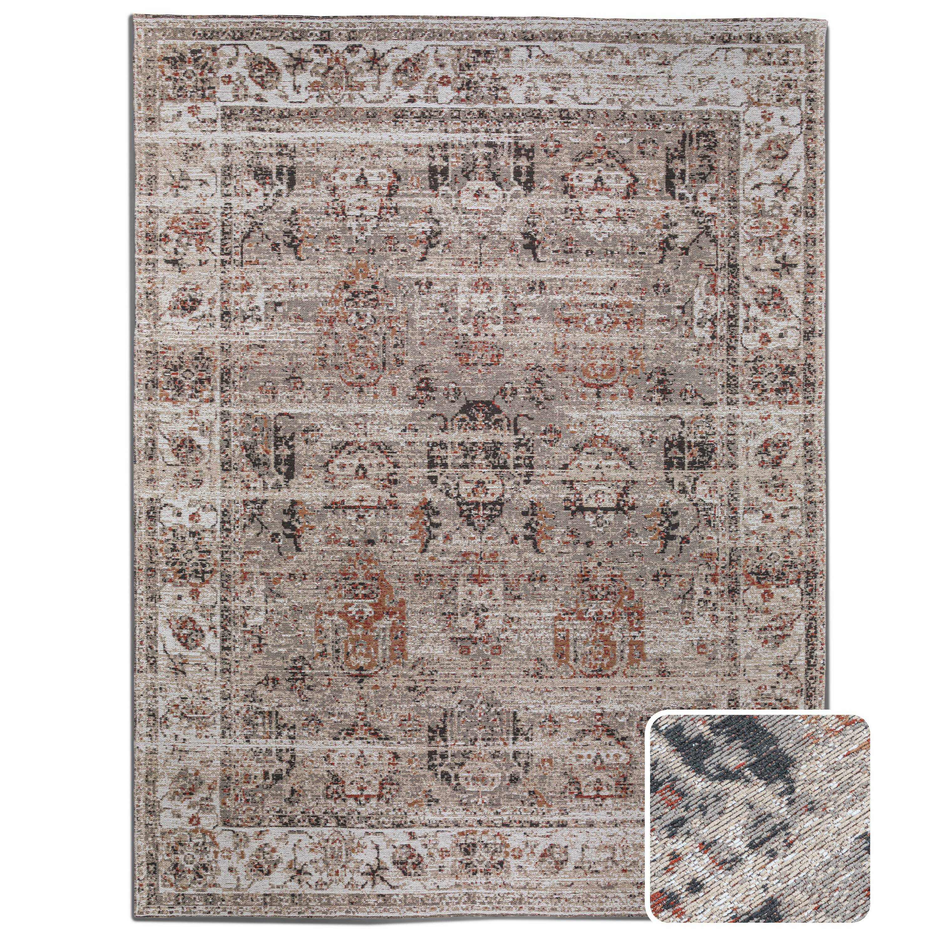 Front. Simpli Home - Dobbins 8 x 10 Area Rug - Beige, Rust.
