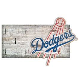 Fan Creations - Los Angeles Dodgers 6" x 12" Mounted Key Holder - Multicolor