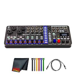 Zoom - LiveTrak L6max Digital Mixer/Recorder, Battery Powered, 32-Bit Float, 12-Channels, 4 Combo + 8 Stereo Inputs, MIDI,