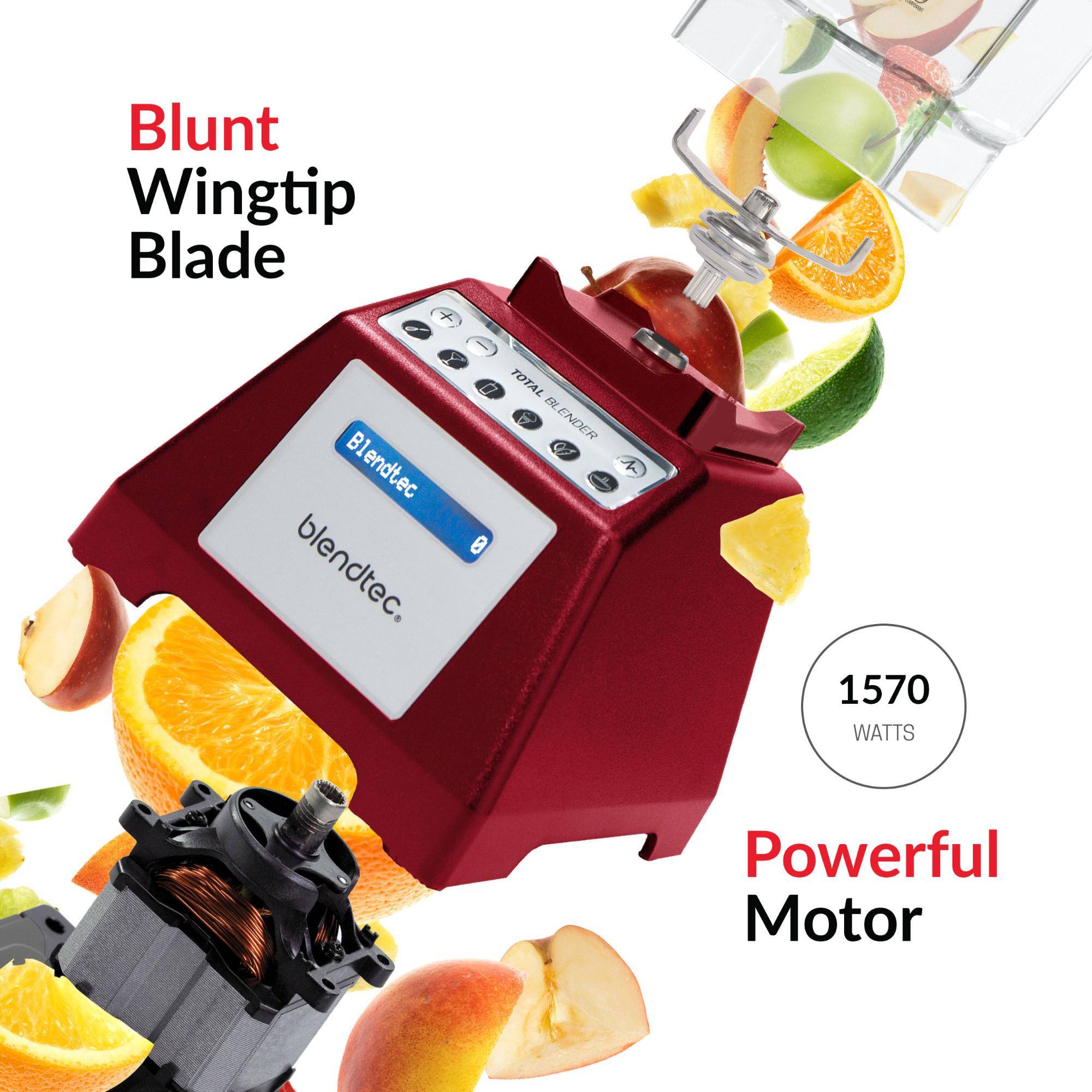 A Blunt Wingtip Blade x 07 TOTAL a BLENDER B1 Blendtec W C 0 blendtec. 1570 WATTS Powerful Motor