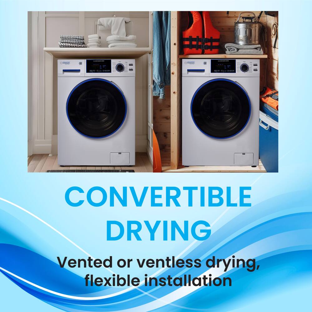 CONVERTIBLE DRYING  
Vented or ventless drying, flexible installation
