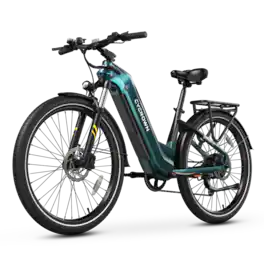 CYCROWN - Urban X Commuter Ebike(1000W Motor , 20MPH Top Speed , 90Miles Range , 48V 20Ah Battery) - Alpine Green