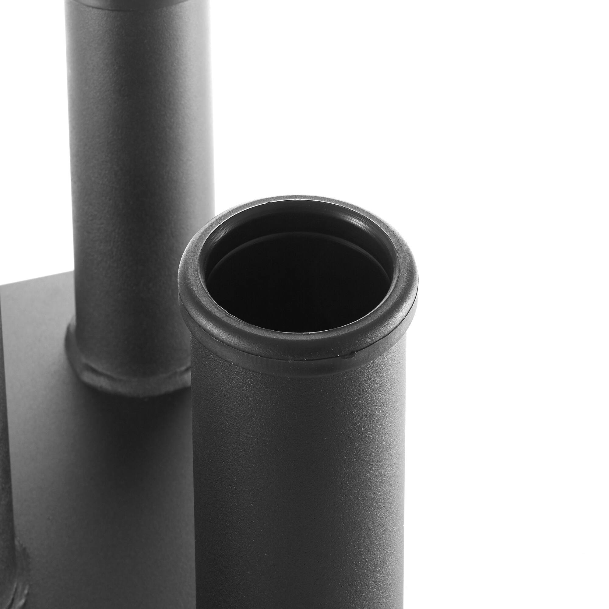 Alt View 3. Philosophy Gym - Vertical Barbell Holder - 5 Bar Storage Stand for 2-in Olympic Bars - Black.