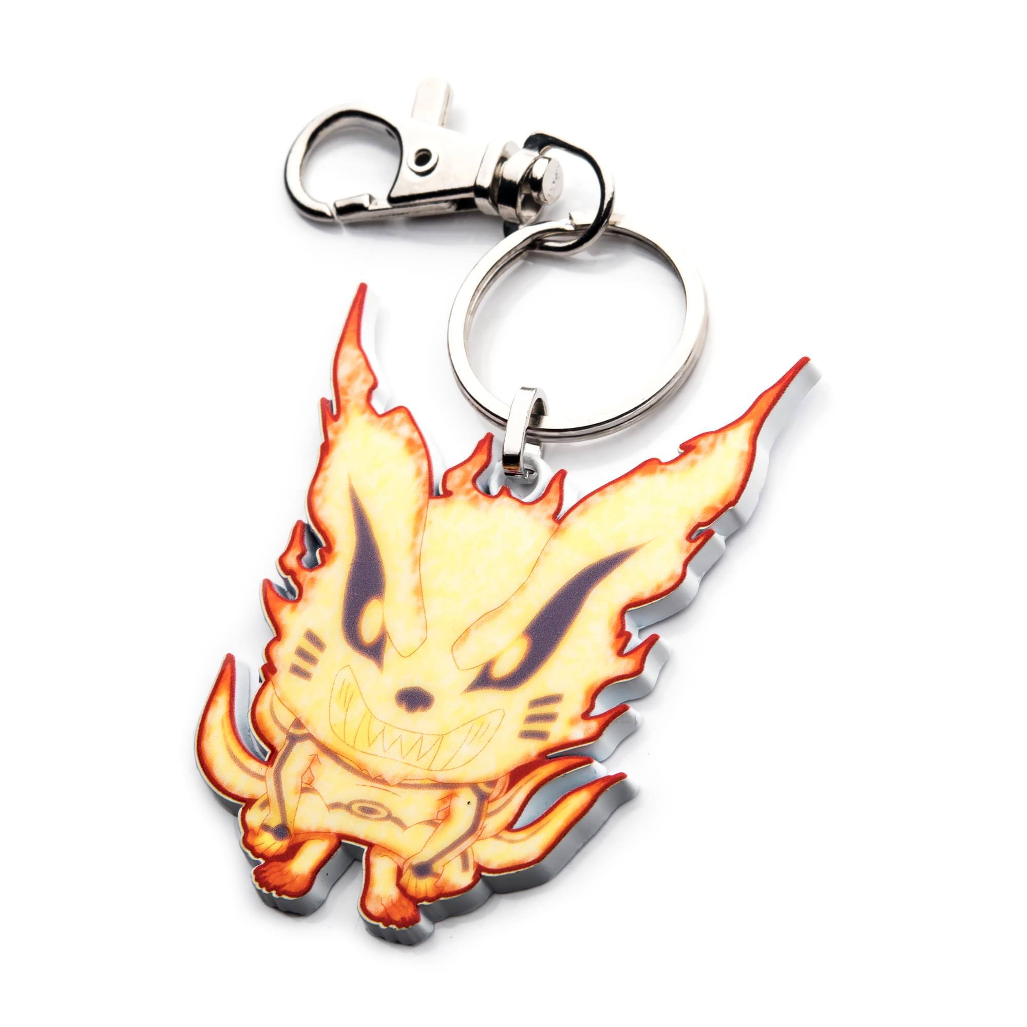 Alt View 10. SalesOne LLC - Naruto Shippuden Fire Cat Enamel Pendant Keychain - Orange.