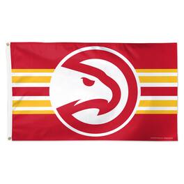 WinCraft - Atlanta Hawks 3' x 5' Horizontal Stripe Deluxe Single-Sided Flag - Multicolor