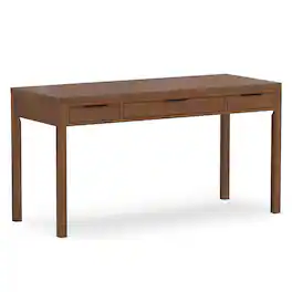 Simpli Home - Erina 72 inch Wide Solid Acacia Wood Large Desk - Rustic Natural Aged Brown