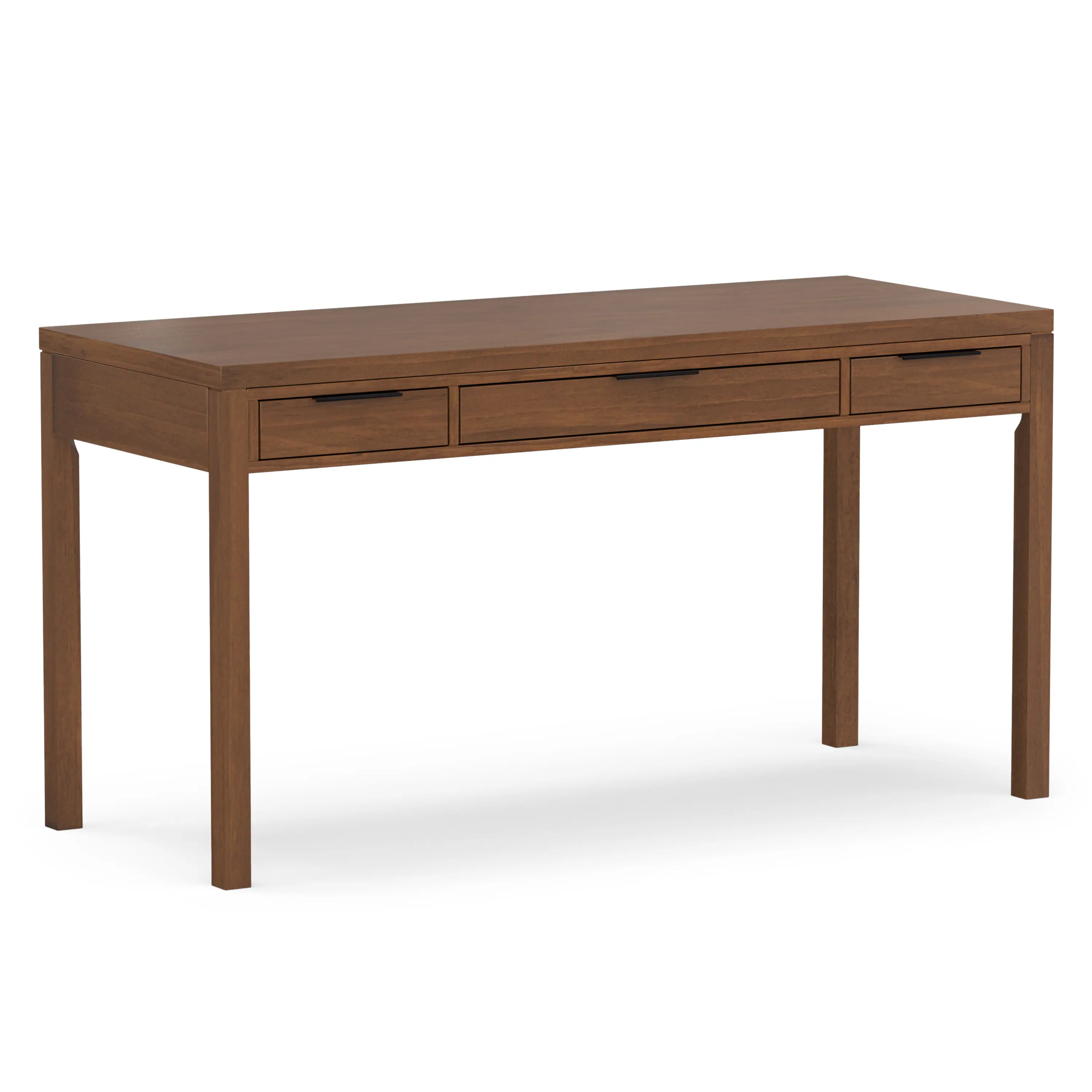 Simpli Home - Erina 72 inch Wide Solid Acacia Wood Large Desk - Rustic Natural Aged Brown