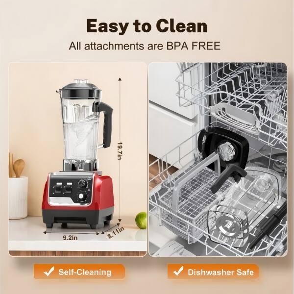 Teendow 1800W High Speed Blender & Smoothie Maker with 70oz