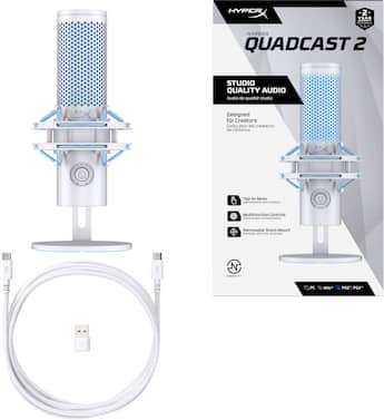 HyperX QuadCast 2 Wired Multi Pattern USB Electret Condenser HyperX QuadCast 2 Wired Multi Pattern USB Electret Condenser