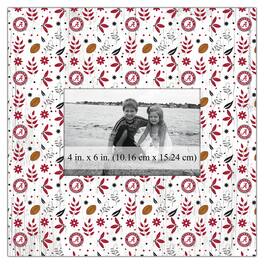 Fan Creations - Alabama Crimson Tide 10'' x 10'' Floral Pattern Frame - Multicolor