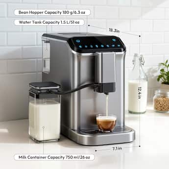 SIMZLIFE 15 Setting Fully Automatic Espresso Machine with Manual SIMZLIFE 15 Setting Fully Automatic Espresso Machine with Manual