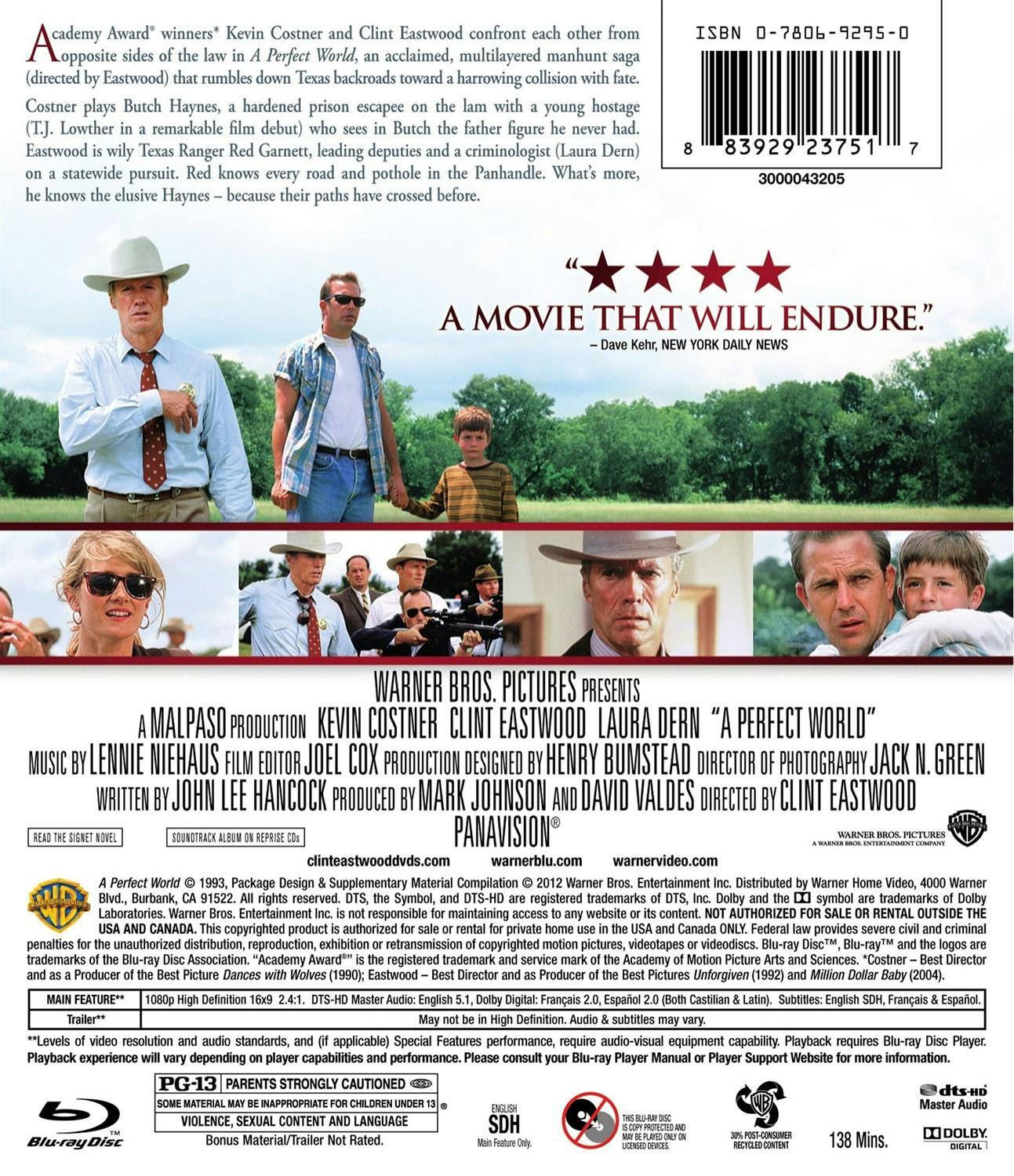 Back. A Perfect World [Blu-ray].