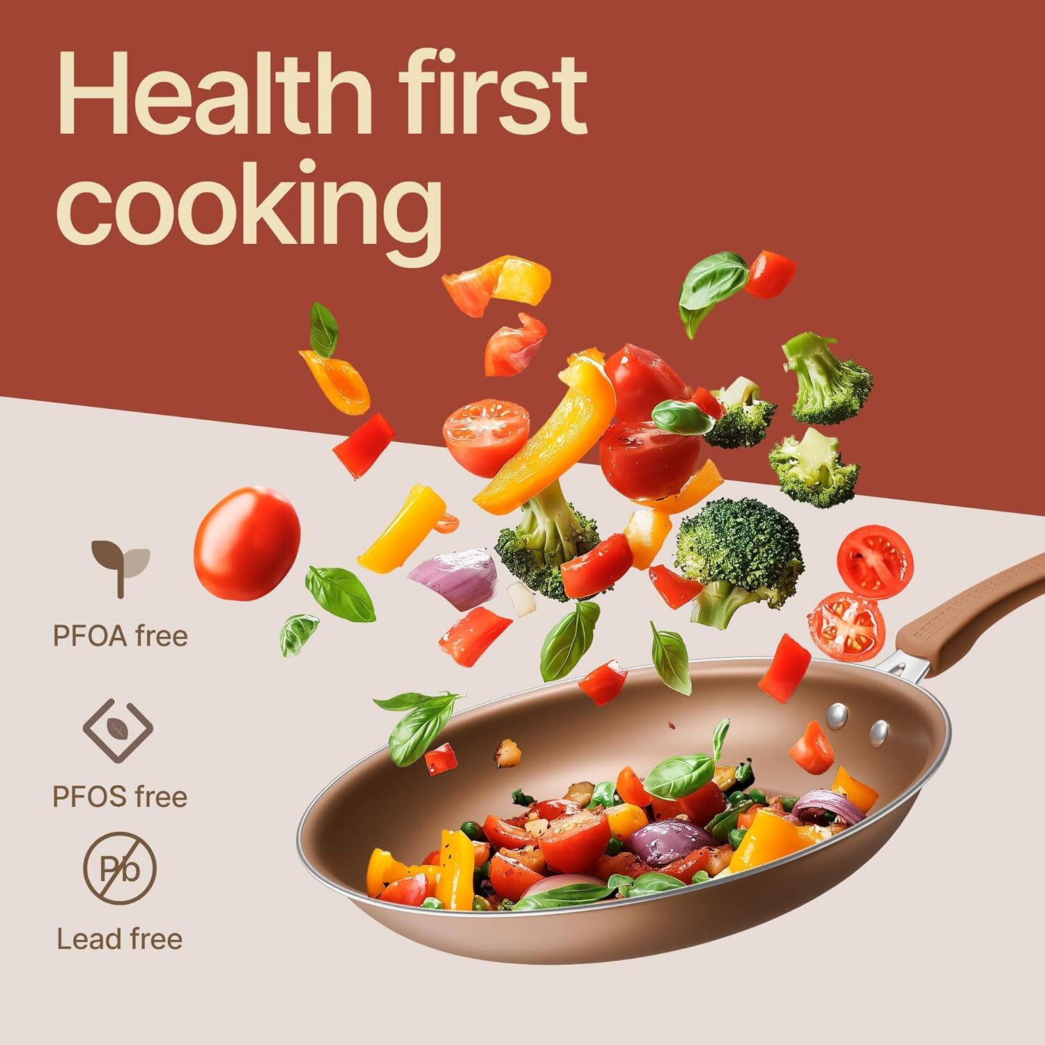 Health first cooking

PFOA free  
PFOS free  
Lead free